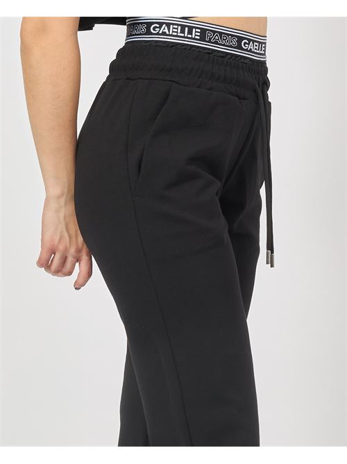 Pantalon femme Gaelle Paris avec élastique griffé GAELLE PARIS | GAABW03851NE01